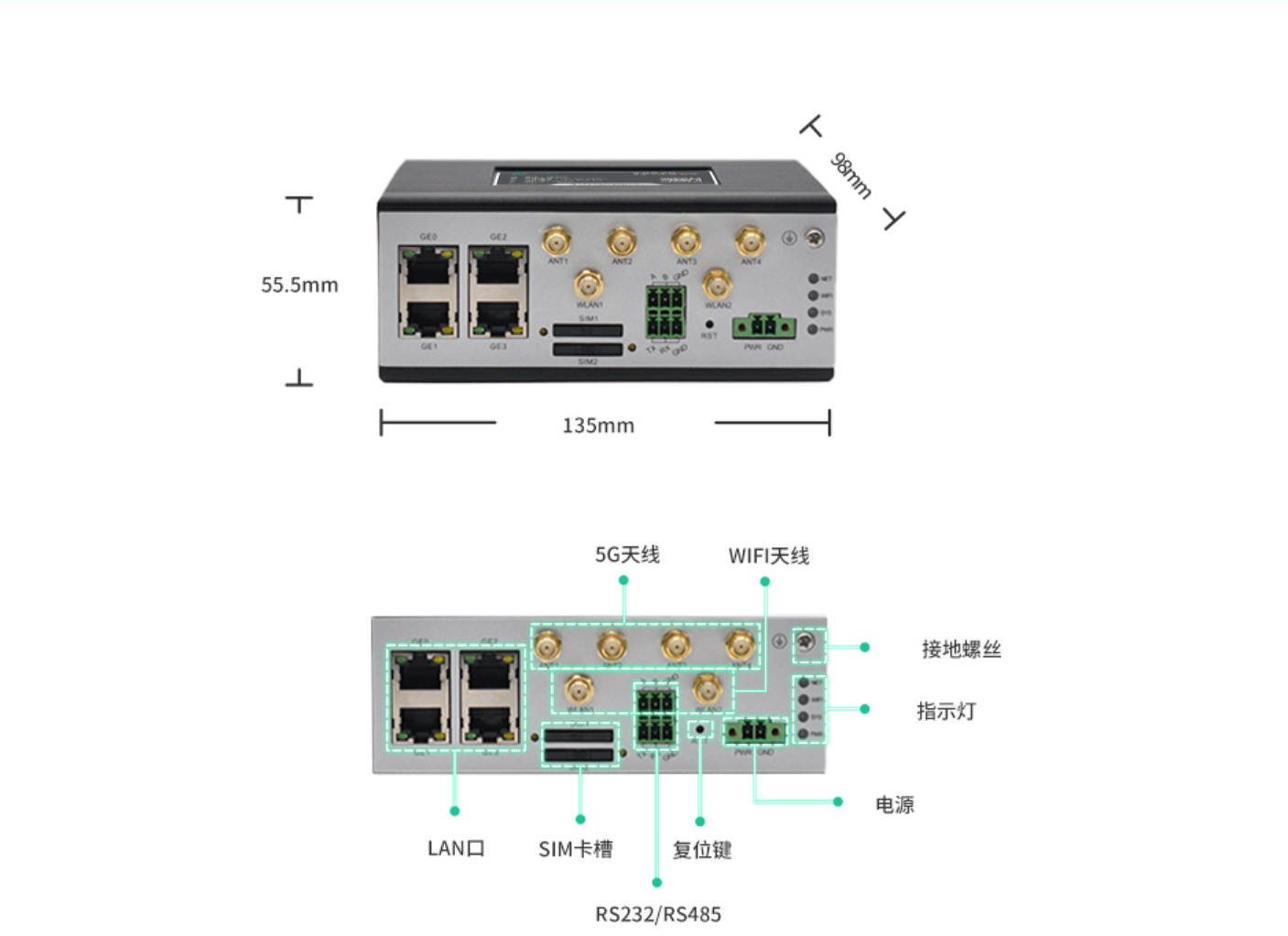 5g/4g工業路由網關 5g/4g工業路由網關